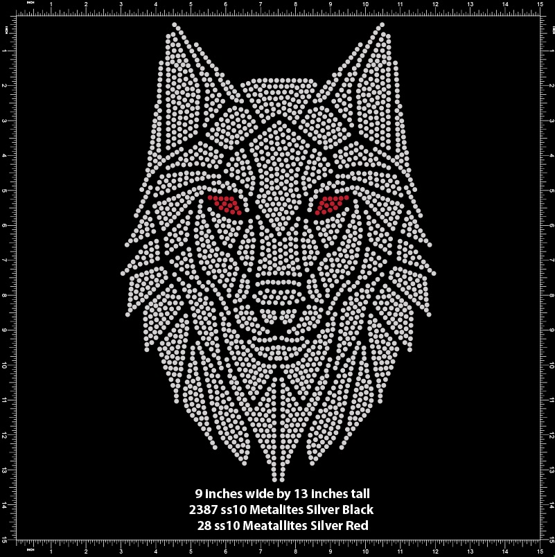 Live Bonus Geometric Gray Wolf ss10 – Rhinestone Mechanic Digital ...